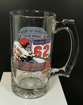 Vintage St. Louis Cardinals Mark McGwire Home Run History 62 MLB Beer Mug  • $37.99