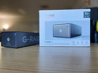  36TB SanDisk G-RAID 2 Thunderbolt 3 External Hard Drive - Excellent Condition • $850