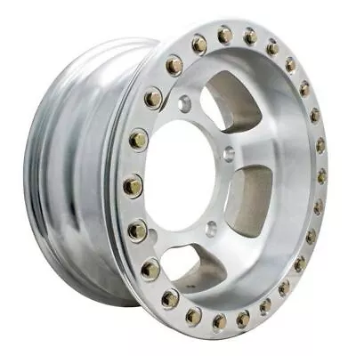 Empi 15  X 7  Vw Bug 5 Lug Race-Trim Off Road Bead-Lock Wheel / Polished Ring • $399.95