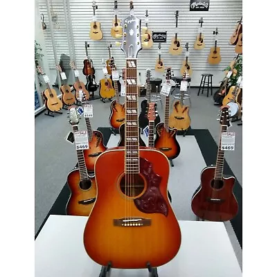 Epiphone Masterbuilt Hummingbird Guitar - Cherry Burst • $699