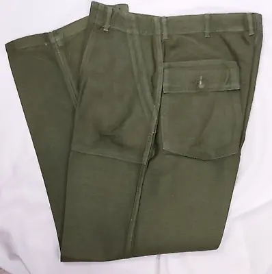 1966 Type 1 Vietnam OG-107 Sateen Trousers Pants 36x31 In Excellent Condition • $150
