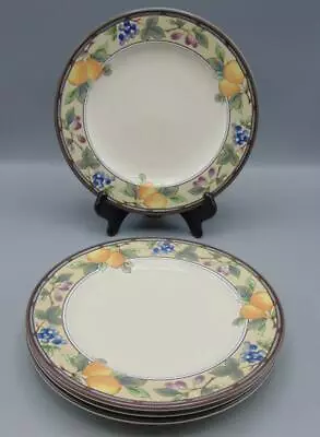 Lot Of 4 Mikasa Garden Harvest Four 8 3/8  Salad Plates • $29.99