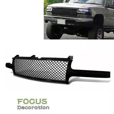 Front Bumper Grille Glossy Black For 1999-2002 Silverado / 00-06 Tahoe Suburban • $68.16