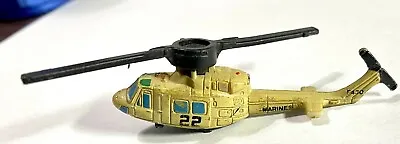 Micro Machines Helicopter Bell UH-1 N “HUEY” 1992 Galoob Tan Marines 22 LGTI • $9.95