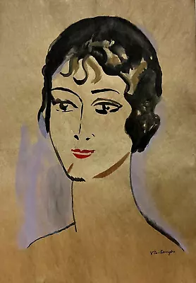 KEES VAN DONGEN Drawing On Paper (Handmade) Signed And Stamped Vtg Art • $151