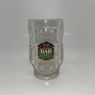 DAB Pilsner Dortmunder 0.3L Heavy Dimpled German Glass Beer Mug Stein • $7