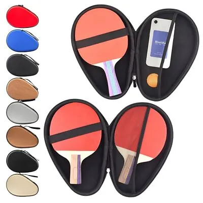 $27.07 • Buy Table Tennis Rackets Bag Ping Pong Paddles Case Portable Belt Calabash Shape