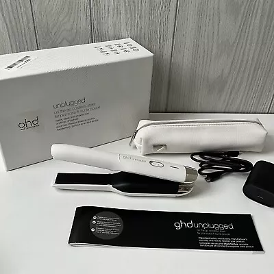 Ghd Unplugged Styler 1  Cordless Flat Iron Hair Straightener - White • $119.99