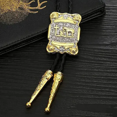 Bolo Tie For Men Western Cowboy Golden Prayer Horse Costume Necktie For Cowgirls • $12.98