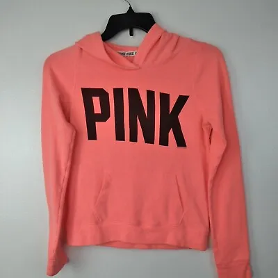Pink Victoria's Secret Hoodie XS Peach Sweatshirt • $14.39