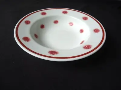 Susie Cooper Red One O'clock Soup/ Cereal Bowl  England Bone China Wedgwood • $29.99