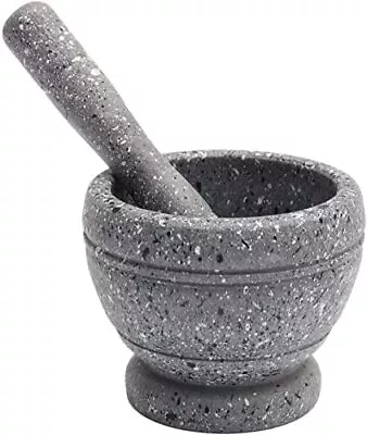 Mortar And Pestle Set Guacamole Bowl Molcajete Grinder Garlic Spices Herbs Resin • $16.20