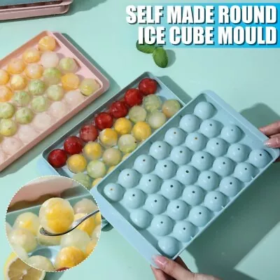 Ice Ball Maker Mold Mini Round Ice Cube Tray Reusable With Lid  For Freezer • $4.99