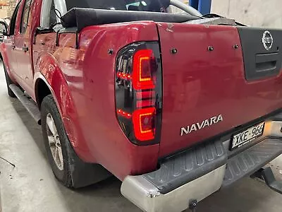 Ps4x4 Smoked Led Tail Lights To Suit Nissan Navara D40 2005-2014 • $229