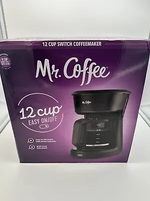 NEW IN BOX! Mr. Coffee 12-Cup Switch Coffeemaker Black Classic DW13-RB • $44