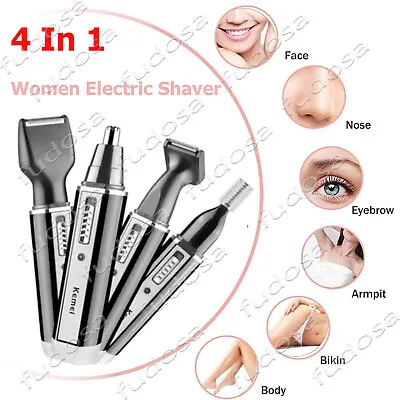 4in1 Electric Brows Trimmer Razor Hair Remove Facial Face Eyebrow Epilator Kemei • $12.99