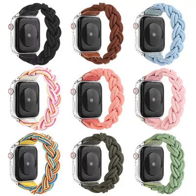 $17.99 • Buy Apple Watch Band Series 7 SE 6 5 4 3 2 Nylon Elastic IWatch 38/40/41/42/44 Strap
