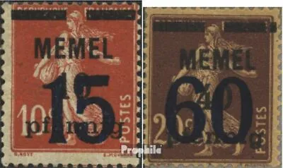 Memel Area 34-35 With Hinge 1921 Print Edition • $1.47