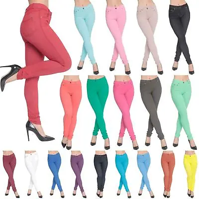 Womens Denim Jeggings Jeans Slim Fit Skinny Ladies Legging Pants Strecth Trouser • £9.99