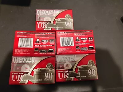 Maxell Ur-90 Normal Bias Audio Cassette 90min (Pack Of 5 - 90 Minute Tapes New • $19.99