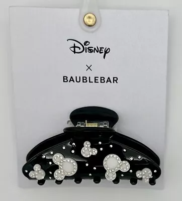 Disney X Baublebar Black Mickey Mouse Hair Clip J25 New! • $23.75