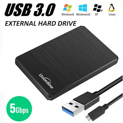 Laptop External Hard Drive USB3.0 2.5  HDD For Macbook Chromebook PC Smart TV • £12.99