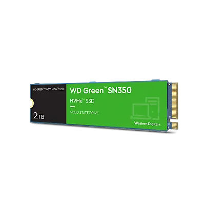 Western Digital 2TB WD Green SN350 NVMe Internal SSD QLC M.2 2280 - WDS200T3G0C • $119.99