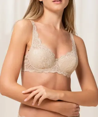 £20 • Buy Triumph Amourette 300 WHP Bra, Skin/Nude, Padded, Underwired, Half Cup