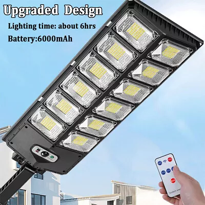 Commercial 1000000LM LED Outdoor Dusk To Dawn Solar Street Light Road Area Lamp • $26.95