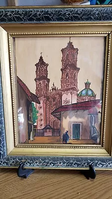 Vintage Watercolor Painting Taxco Mexico Jan 2 1952 Read Discription  • $65