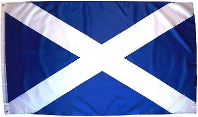 Large Scotland St Andrew's Saltire Scottish Flag 5X3Ft Sports Football Supporter • £3.99