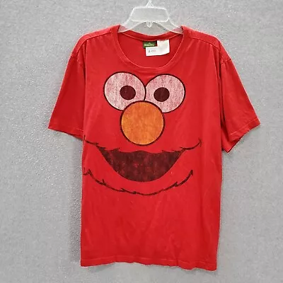 Sesame Street Men T-Shirt 2XL Red Elmo Short Sleeve Crew Neck Tee • $13.92