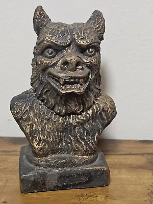 Vintage Werewolf Resin/Stone Desktop Shelf Decor Office Paperweight EUC • $22