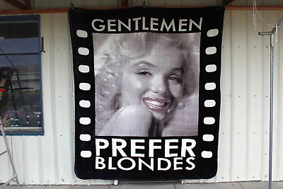 Marilyn Monroe Filmstrip Gentlemen Prefer Blondes Queen Size Blanket Bedspread • $62.74