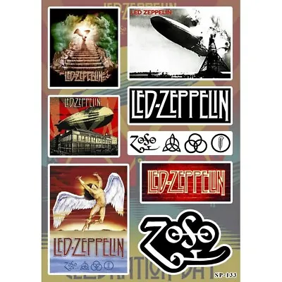 Led Zeppelin Sticker Pack | English Hard Blues Folk Rock Heavy Metal Band Logo • $6.99