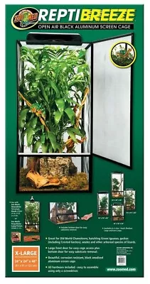 $129.99 • Buy Zoo Med Reptibreeze Open Air Aluminum Screen Cage X-Large (24 L X 24 W X 48 H)