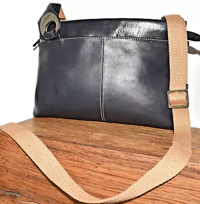 £10 • Buy Jane Shilton Navy Leather Tote Shoulder Cross Body Shopper Evening Clutch  Bag