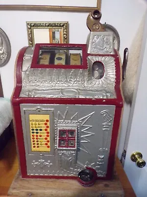 Antique Mills  5 Cent Slot Machine With Front Jackpot • $1100