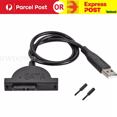 $8.63 • Buy USB 2.0 To Mini SATA 7+6 13Pin Adapter Cable For Laptop CD/DVD Slimline Drive