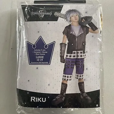 Kingdom Hearts Riku Uniform Anime Cosplay Costume Halloween Kids Large 12-14 • $12.91