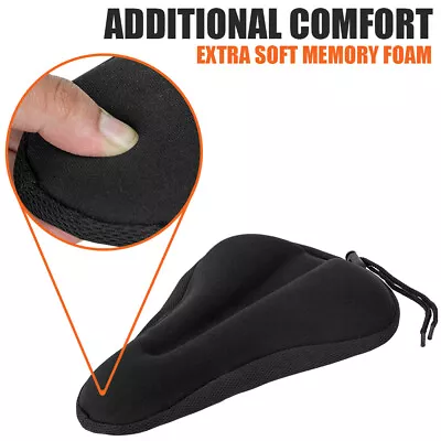 BV Bike Seat Cover Memory Foam Extra Soft Comfort Bicycle Saddle Cushion For MTB • $11.99