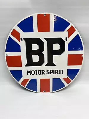 British Petroleum Bp Motor Spirit Vinrtage Style Porcelain Enamel Sign • $85.99