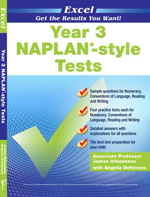 Excel Year 3 NAPLAN*- Style Tests • $26.95