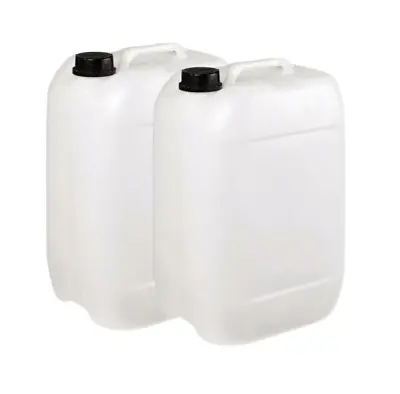 2 X New 25l Litre Plastic Water Container Carrier Food Drum Jerry Jerrican V18  • £20.99