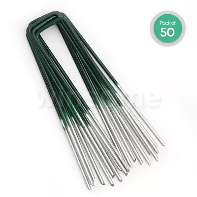 £9.84 • Buy 50x Artificial Grass U Tent Pegs Ground Garden Stakes Camping Equipment Gazebo