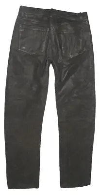Wow Men's Leather Jeans/Leather Pants IN Black Approx. W31   / L33 • $37.33