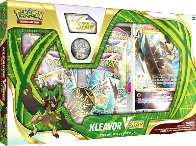 $35.95 • Buy Pokemon TCG Kleavor VStar Premium Collection Box Sealed Astral Radiance