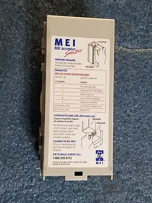 MEI Mars 700 Note Bill Acceptor (validator) Stacker Box Dollar Cash • $24