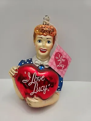 I Love Lucy Christmas Ornament Lucy With Heart Kurt Adler Polonaise ZHGAP1694 • $119.97