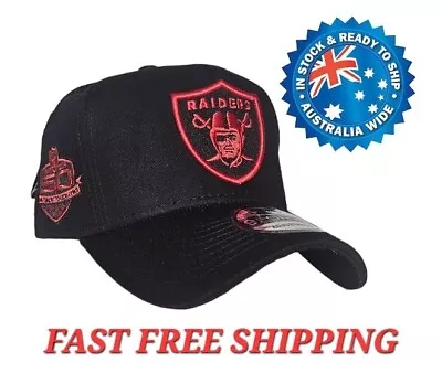 Oakland Las Vegas Raiders Nfl New Era 9forty Black & Red Snapback Cap Hat La Nba • $36.95